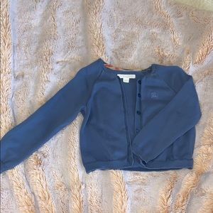 Burberry Girls Blue Cardigan Size 4